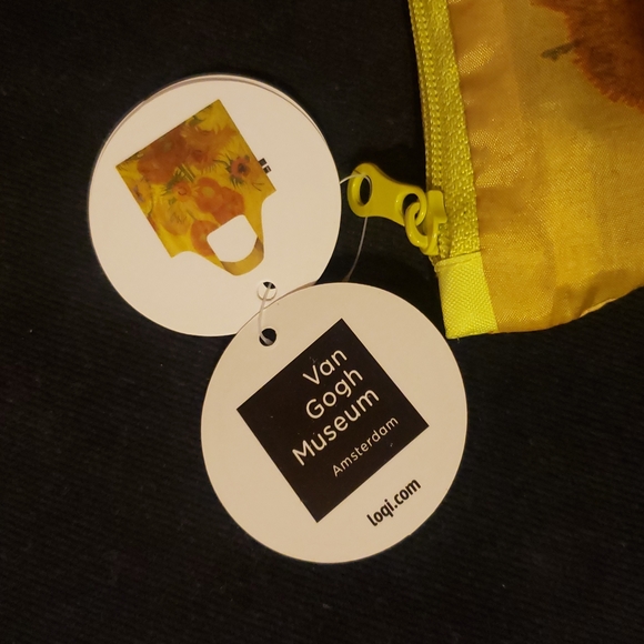 💥BUY 5 GET 3 FREE LOQI REUSABLE TOTE BAG – VINCENT VAN GOGH, SUNFLOWER - Picture 6 of 7
